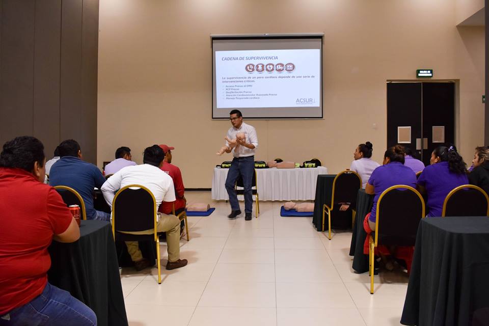 Curso de capacitación de primeros auxilios, RCP y DEA